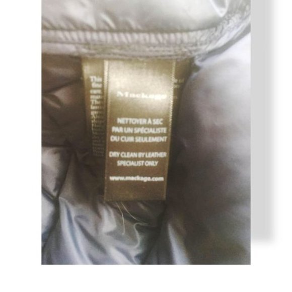 Navy Mackage Down Puffer Parka, with hidden hood - Picture 5 of 6